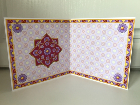  JJ DAISY 5X5 TEA BAG CARD 2 INSERT by Jane Amber