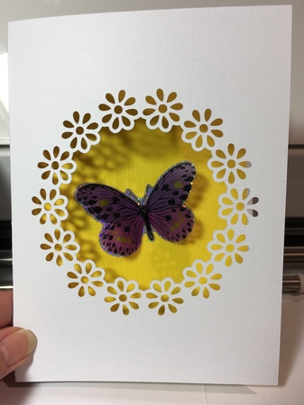 FLORAL CIRCLE APERTURE CARD 5 by Jane Amber