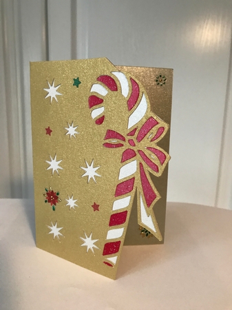 OVER THE EDGE CHRISTMAS CANDY CANE by Jane Amber