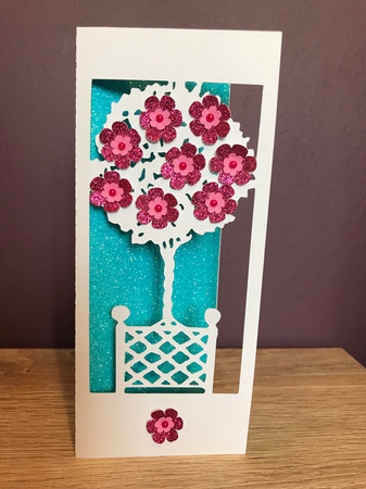 DL TOPIARY CARD by Jane Amber
