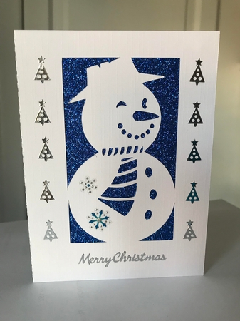 Framed SNOWMAN by Jane Amber