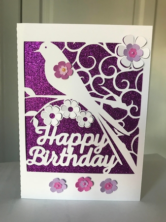FRAMED BIRD CARD by Jane Amber