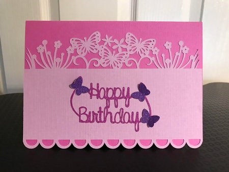 Butterflies & Flowers Panel Card by Jane Amber