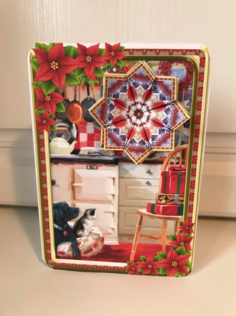 JJ THE CHRISTMAS KITCHEN A5 TEA BAG CARD by Jane Amber