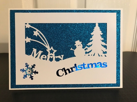 Merry Christmas Aperture Card by Jane Amber