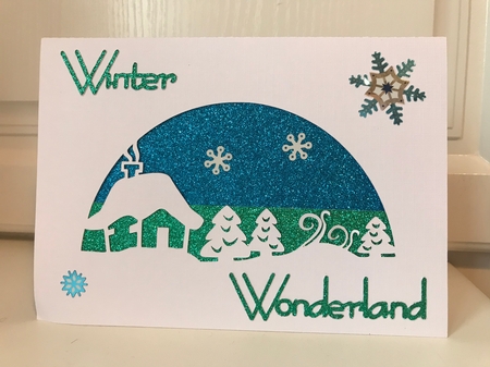 Winter Wonderland Aperture Card by Jane Amber