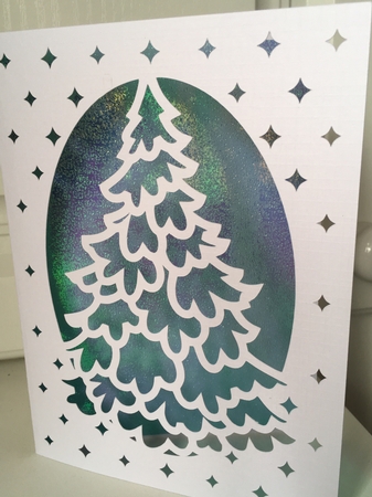 CHRISTMAS TREE APERTURE CARD 6 by Jane Amber