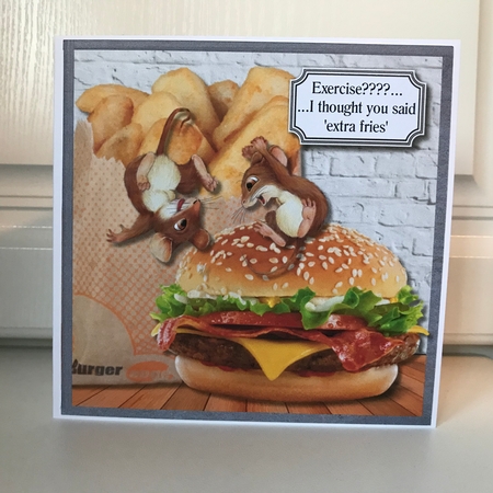 Exercise????....I thought you said extra fries by Jane Amber