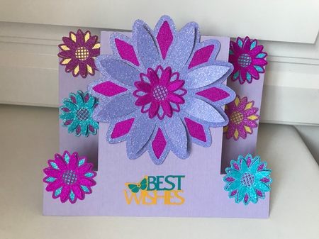 Pop Up Flowers Centre Step Card by Jane Amber