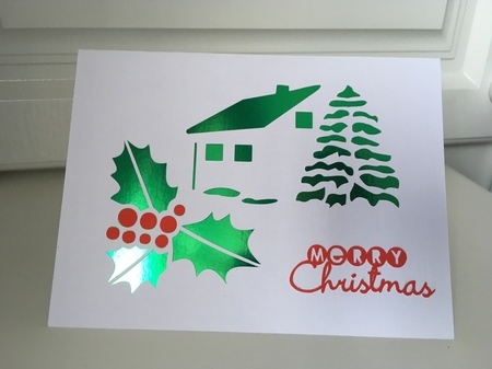 CHRISTMAS SCENERY CARD by Jane Amber