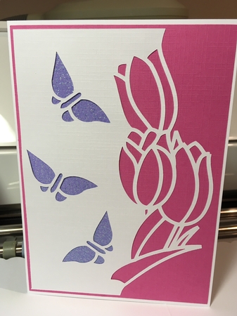 FLORAL OVER THE EDGE 55 by Jane Amber