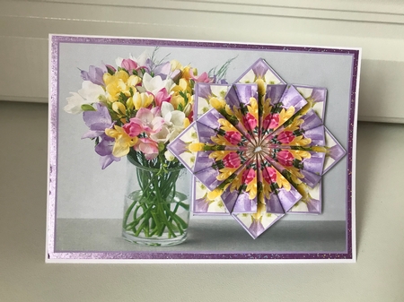 JJ FREESIA A6 TEA BAG CARD 1B by Jane Amber