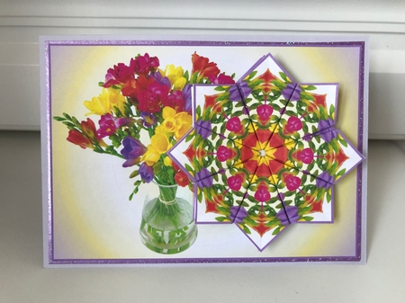 JJ FREESIA A6 TEA BAG CARD 2B by Jane Amber