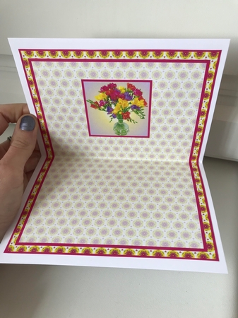  JJ FREESIA A6 TEA BAG CARD 2A INSERTS by Jane Amber