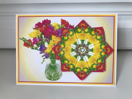  JJ FREESIA A6 TEA BAG CARD 2A INSERTS by Jane Amber