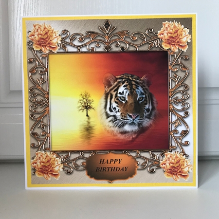 tiger in a frame  by Jane Amber