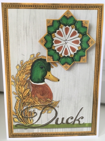JJ COUNTRY CAPERS DUCK 5X7 TEA BAG CARD by Jane Amber