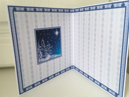 JJ BLUE CHRISTMAS 1 5X5 INSERT  by Jane Amber