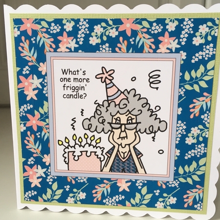 Stella - Whats one more friggin candle? Topper Plus Insert by Jane Amber