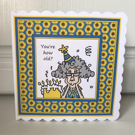 Stella - Youre how old?  (Sunflower print topper plus insert) by Jane Amber