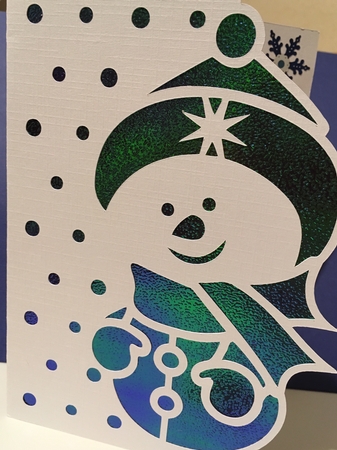 OVER THE EDGE CHRISTMAS SNOWMAN 5 by Jane Amber