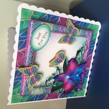 Art Nouveau Bright & Butterflies - Orchids by Jane Amber