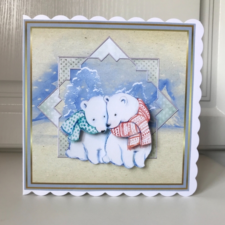 Cosy polar bears by Jane Amber