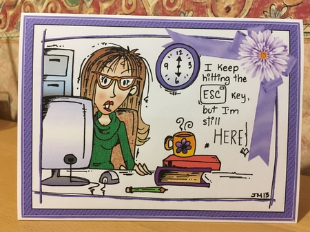 Jenny hits the escape key mini kit by Jane Amber