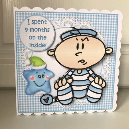 7x7 baby boy out at last mini kit by Jane Amber