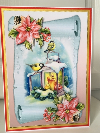 Christmas Lantern Scroll Mini Kit by Jane Amber