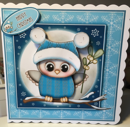 Olivia Owl With Mistletoe Mini Kit by Jane Amber