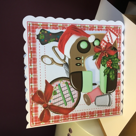 8x8 sewing for Christmas mini kit by Jane Amber
