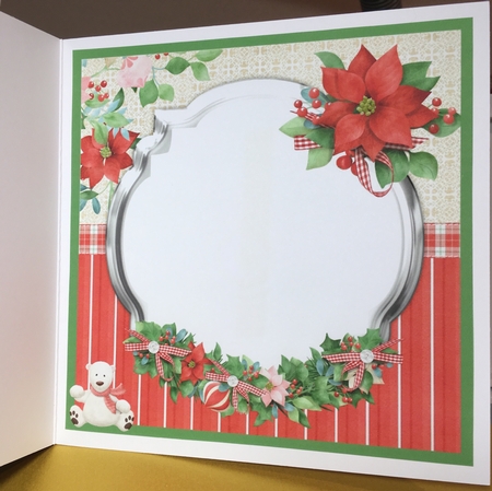 Christmas polar bear card mini kit & decoupage by Jane Amber