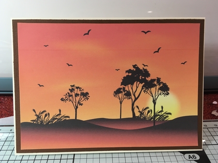 Sunset Landscape by Jane Amber