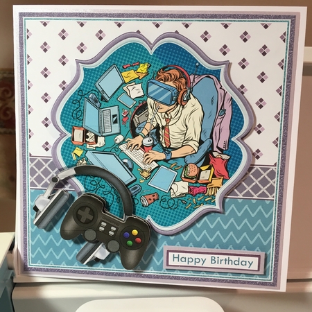 IT GEEK COMPUTER WIZARD 7.5 Decoupage or Pyramage Kit by Jane Amber