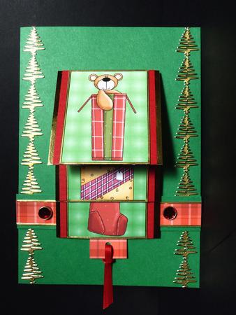 Teddy Bear Christmas Waterfall Sheet by Janelle Cliff