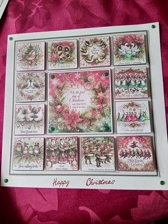 12 Days Of Christmas Mini Page Kit by Janene Francis