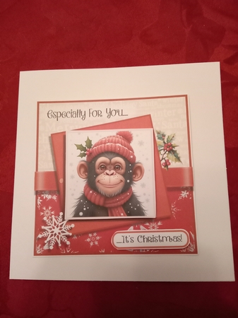 Christmas Chimp by Janene Francis