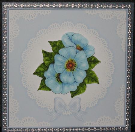8 x 8 Pearls and Lace Card Fronts Kit by Janet Beggs