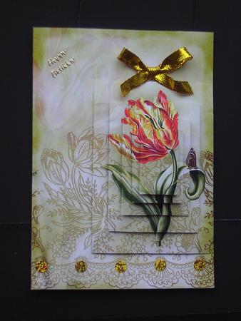 Vintage Floral 72.1 by Janet Broughton