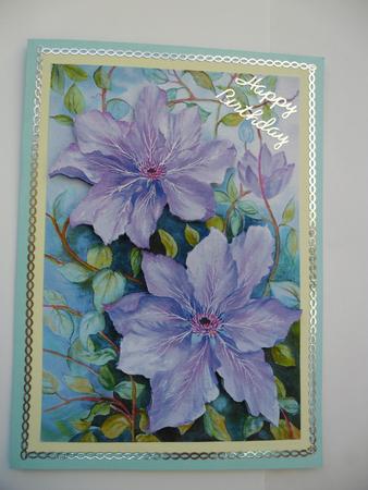 Blue Clematis by Janet Broughton
