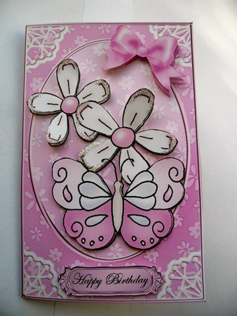 Fluttery Butterfly Lottery Wallet Card by Janet Broughton