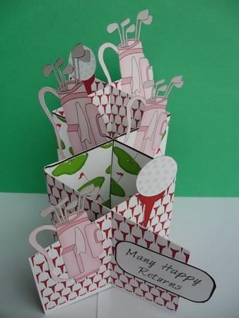 Female Golf Cascade Card Kit by Janet Broughton