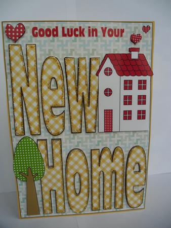 New Home Card Front with Decoupage 4 by Janet Broughton
