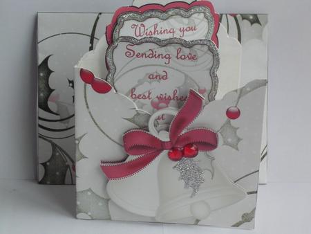 Christmas Bells Fancy Envelope and Insert Card by Janet Broughton