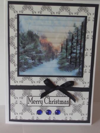A Lovely Winter's Day Pyramid Card by Janet Broughton