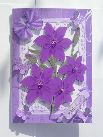 Pretty Purple Flowers by Janet Broughton