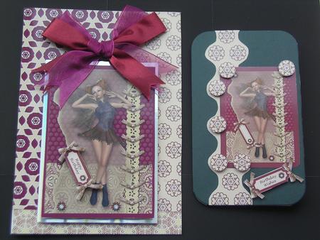 Mindy Faerie Burgundy Kit, 6 Pages, Including Decoupage Step by Step by Janet Broughton