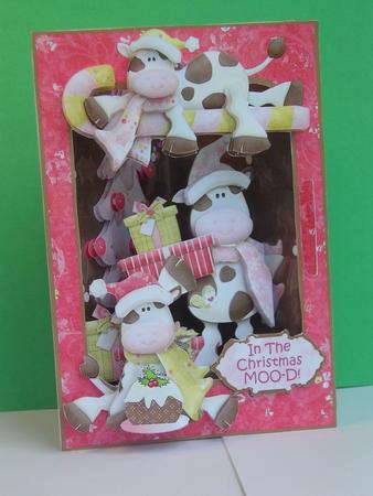 3D Corner Card Kit - in the Christmas Moo-d! by Janet Broughton