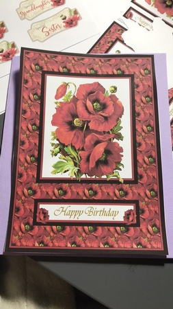 Beautiful Poppies Card Topper & Decoupage Flowers Featured Gallery Photo